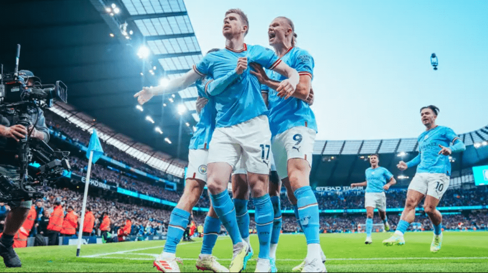 Kevin De Bruyne mở tỷ số cho City từ phút thứ 7