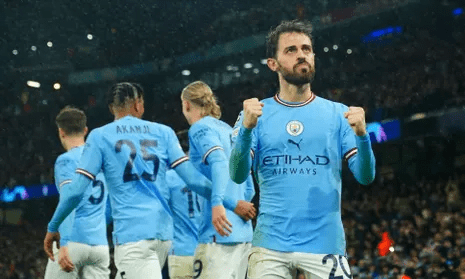 Bernardo Silva nâng tỷ số lên 2 - 0 sau đường chuyền của Haaland