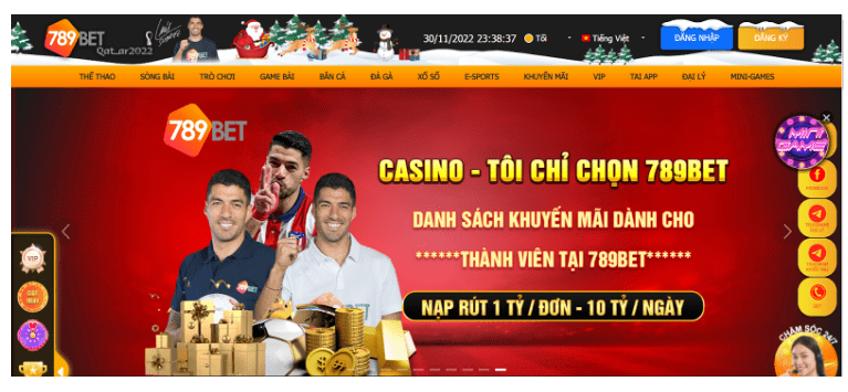 Nhà cái 789Bet khuynh đảo giới giải trí