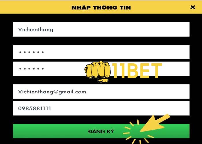 Điền không sót một thông tin nào trong phiếu đăng ký