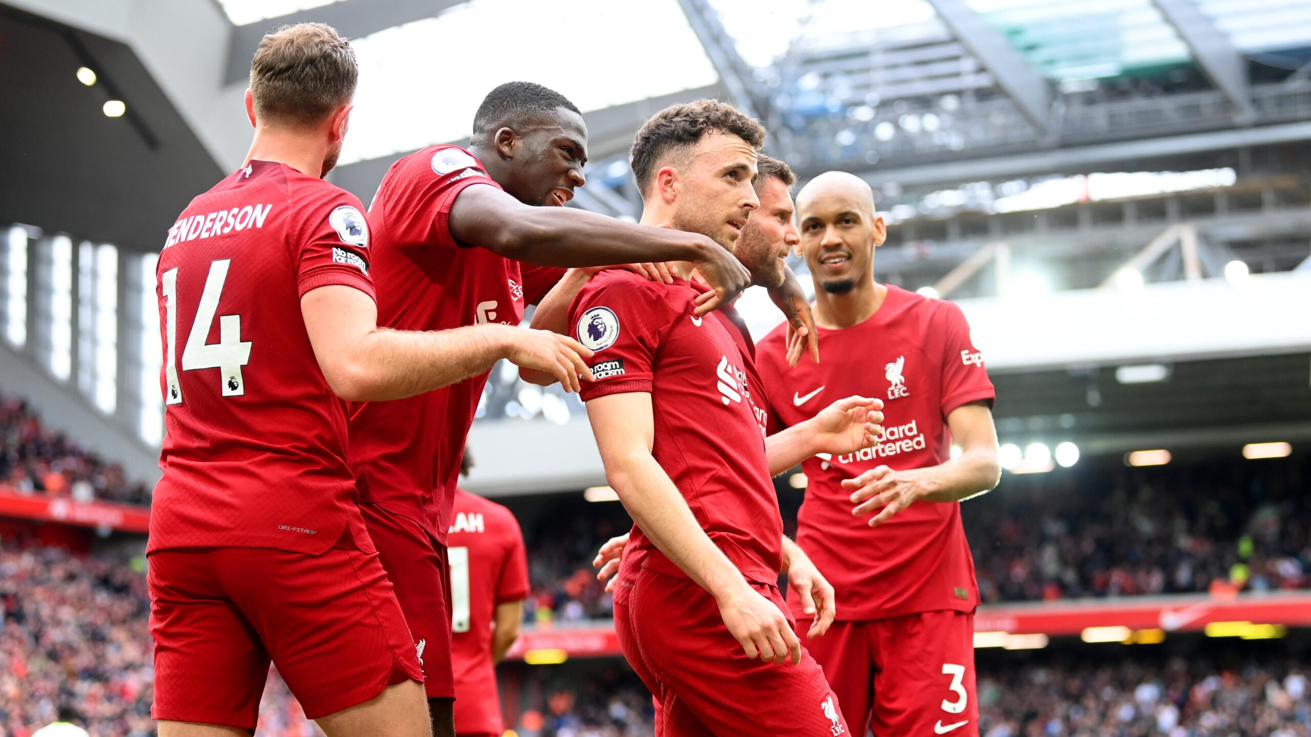 Jota ghi bàn thắng ấn định tỷ số 4-3 cho Liverpool chỉ 99s sau bàn thắng của Richarlison