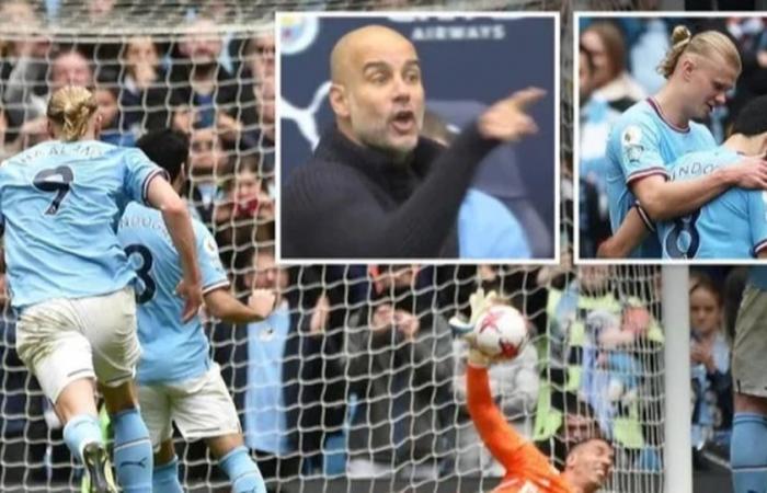 Cú đá hỏng ăn của Gundogan và thái độ không hài lòng của Pep