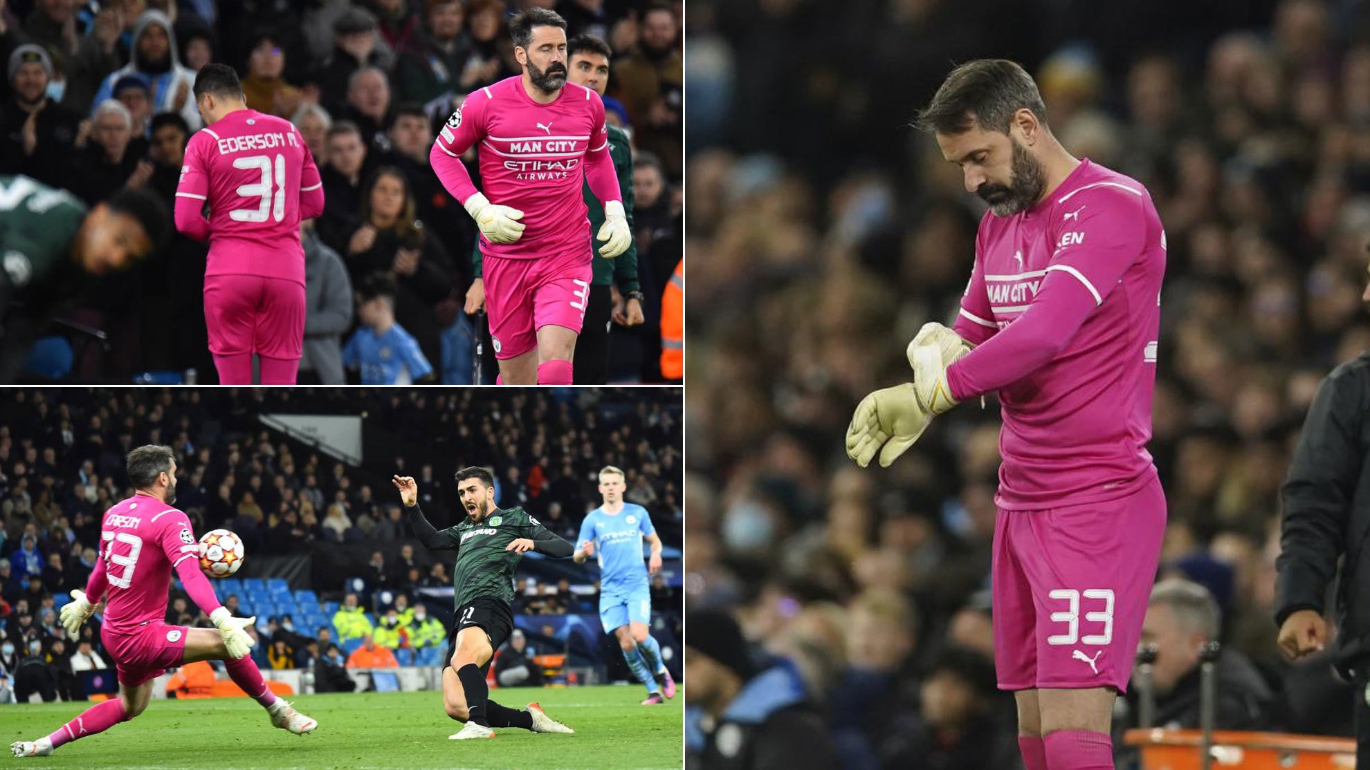 Scott Carson hiếm hoi ra sân cho Man City và trận đầu tiên dự UCL kể từ năm 2005