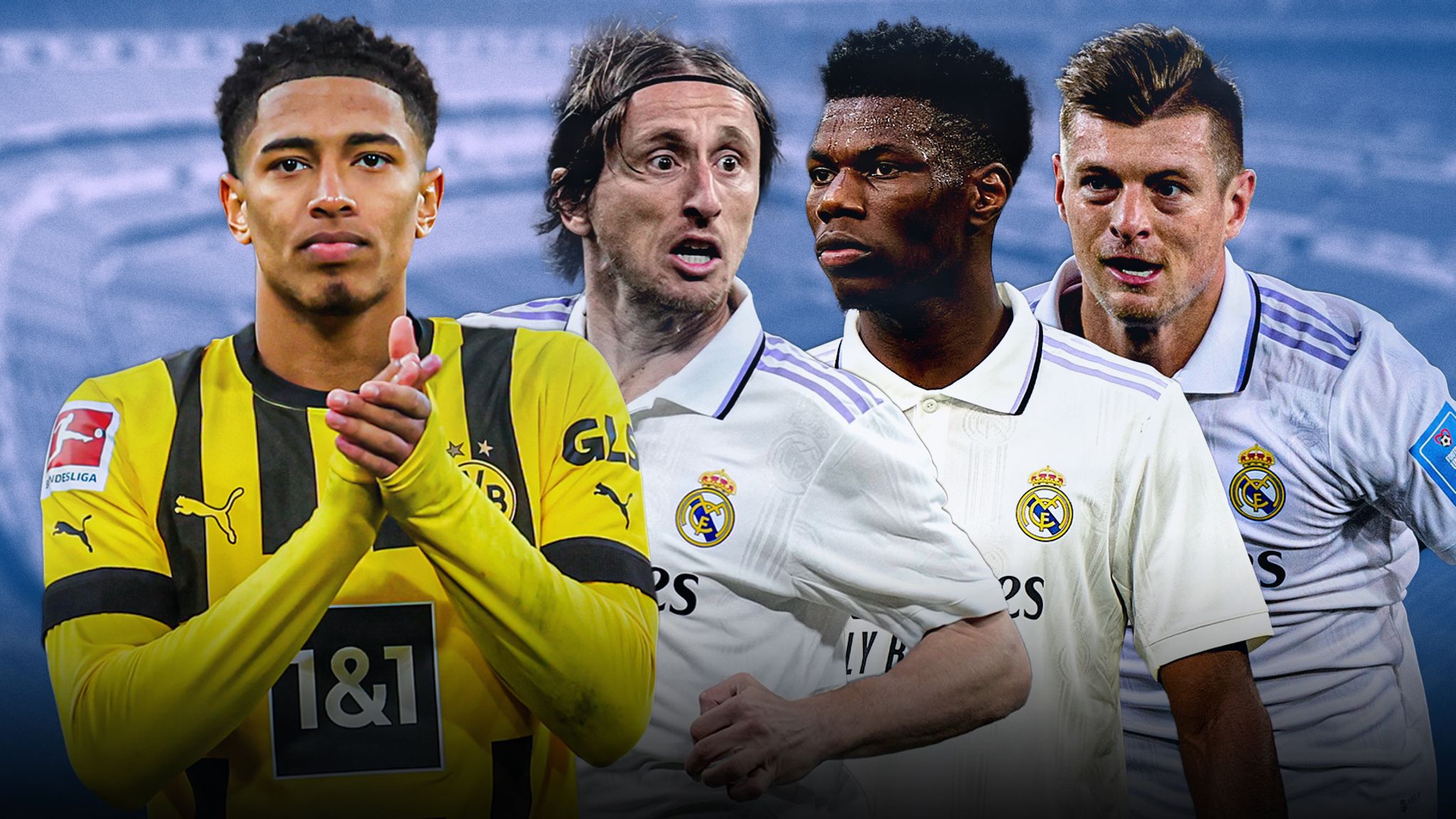 Liệu Bellingham sẽ đẩy ai trong 3 cái Modric, Tchouameni, Kroos trên lên băng ghế dự bị?