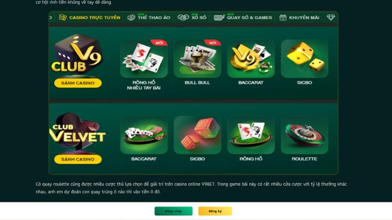 Nhà cái uy tín V9BET có những ưu nhược điểm gì?