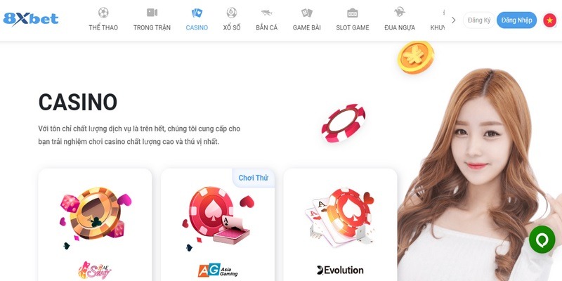 Các sản phẩm cá cược siêu hot tại 8xbet