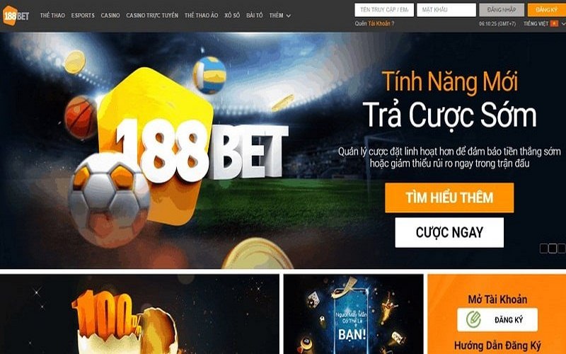 188BET nổi danh khắp thị trường cá cược