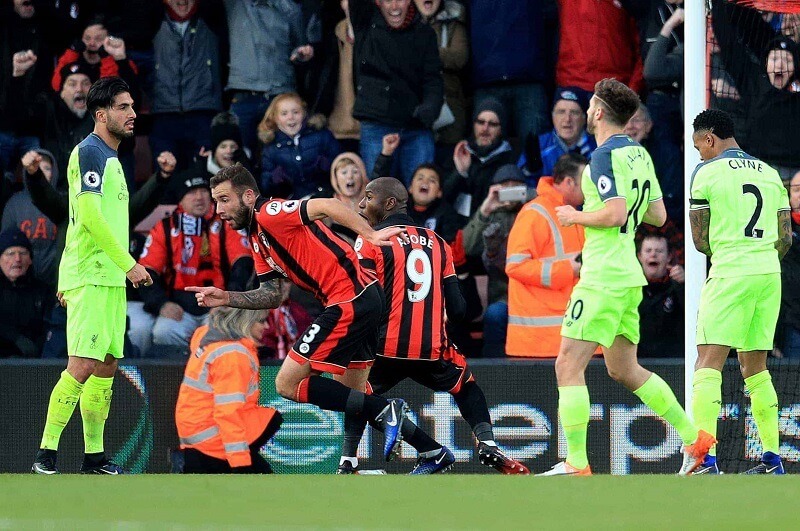 Liverpool từng có chuỗi 2 trận không thắng trước Bournemouth ở mùa 2016/17, khi họ để thua 1 và hòa 1 trận