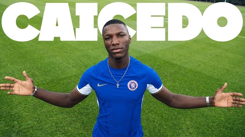 Caicedo sẽ là tân binh thứ 7 của Chelsea trong hè này sau những  Christopher Nkunku, Axel Disasi, Nicolas Jackson, Lesley Ugochukwu, Robert Sanchez và Angelo