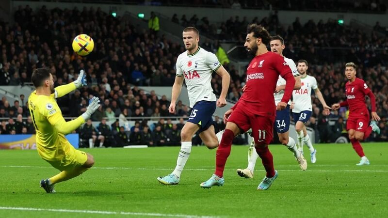 Mohamed Salah đã ghi 8 bàn sau 13 trận ở Premier League với Tottenham