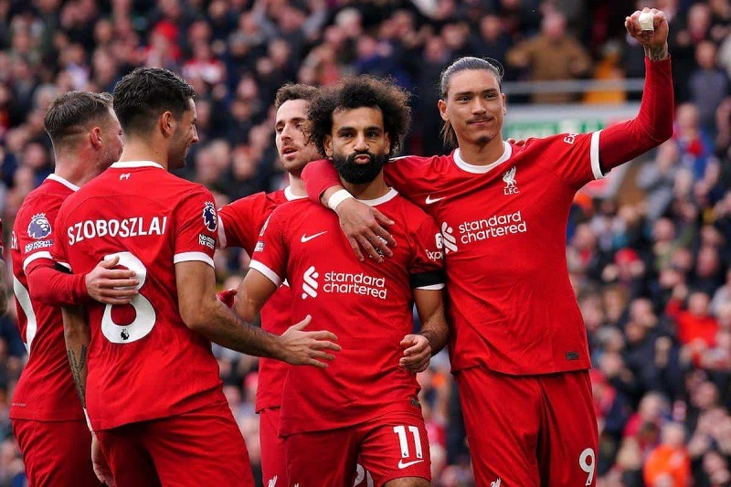 Mohamed Salah đã ghi bàn hoặc kiến ​​tạo trong 13 trận gần nhất ở EPL tại Anfield.