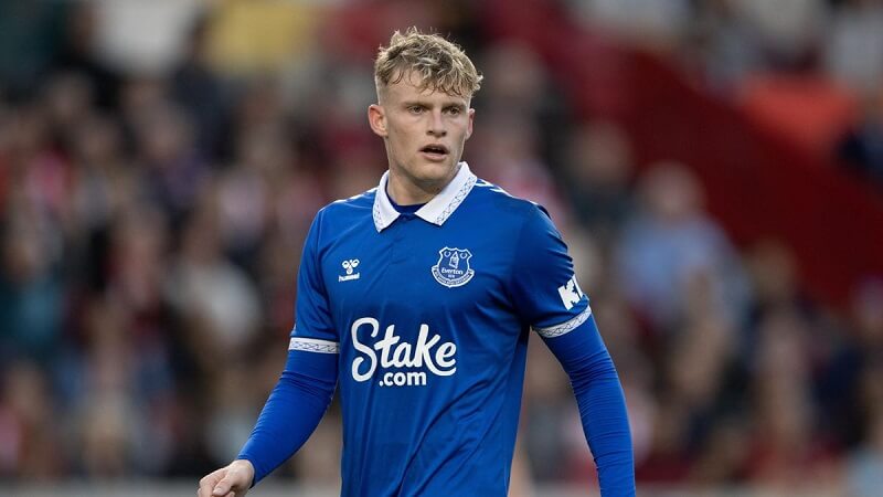 Jarrad Branthwaite đã ra sân 6 trận trên mọi đấu trường cho Everton trong mùa giải này