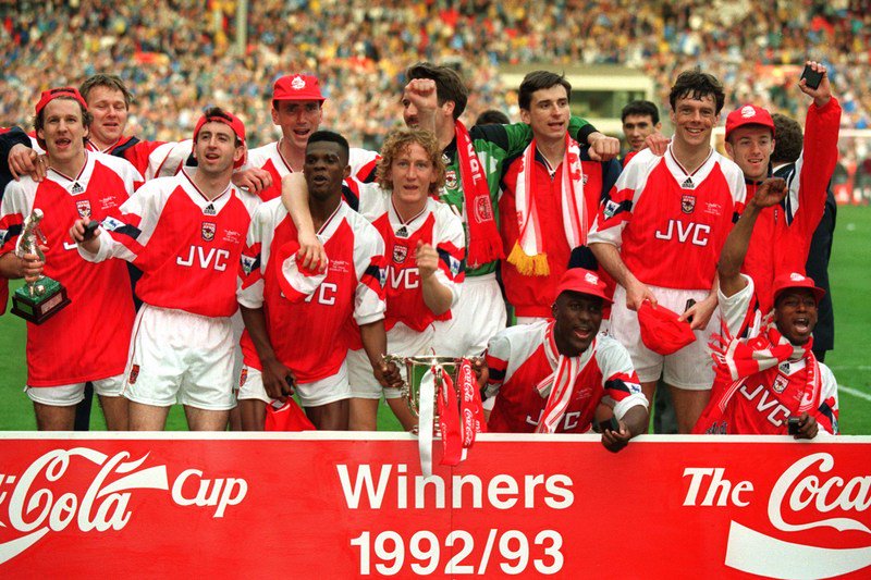 Lần cuối Arsenal vô địch Carabao Cup đã từ tận mùa 1992/93