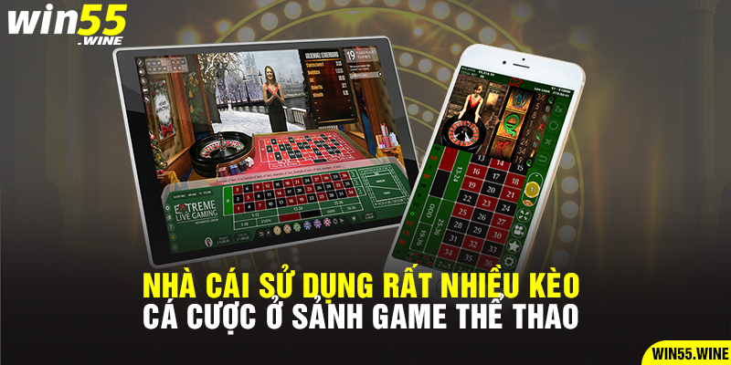 Nhà cái sử dụng rất nhiều kèo cá cược ở sảnh game thể thao