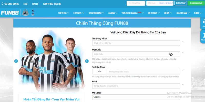 Quy trình đăng ký tài khoản tại nhà cái dành cho người chơi mới