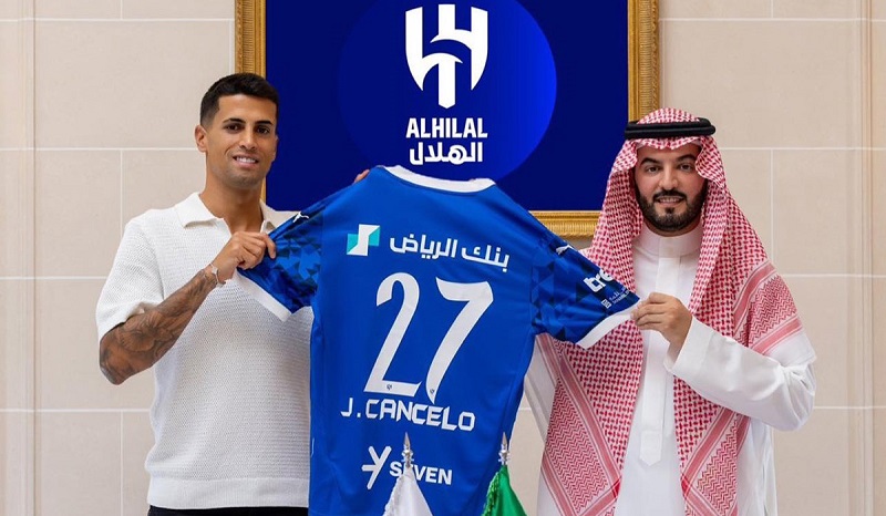 Cancelo mặc áo số 27 tại đội bóng mới