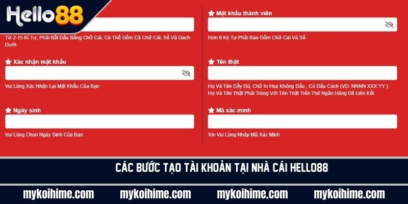 Các bước tạo tài khoản trong nhà cái thành công 100%