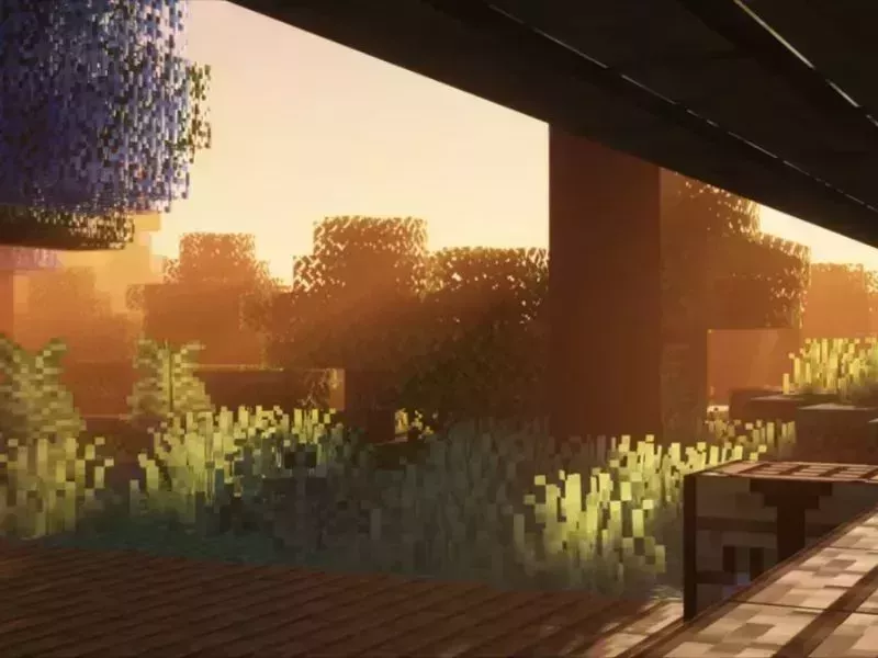 Cửa tự động Minecraft - Cửa hai cánh mở đồng bộ cho cổng nhà